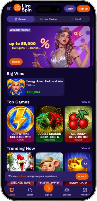 LiraSpin Casino App
